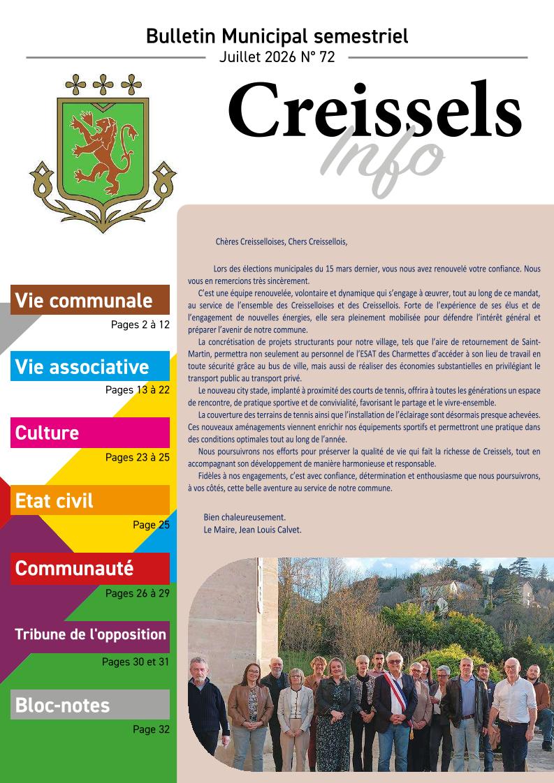 Bulletin municipal n°72 - juillet 2026